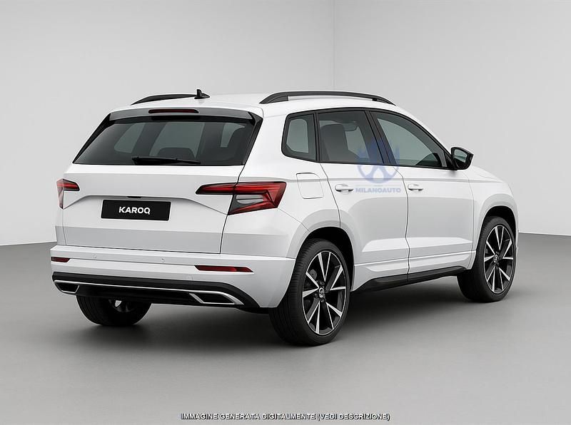 Usata Skoda Karoq SportLine 150 CV (110 kW) 2021 Bianco SUV