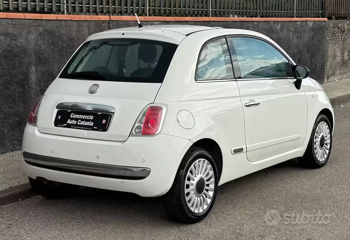 Usata Fiat 500 69 CV (50 kW) 2010 Bianco Utilitaria