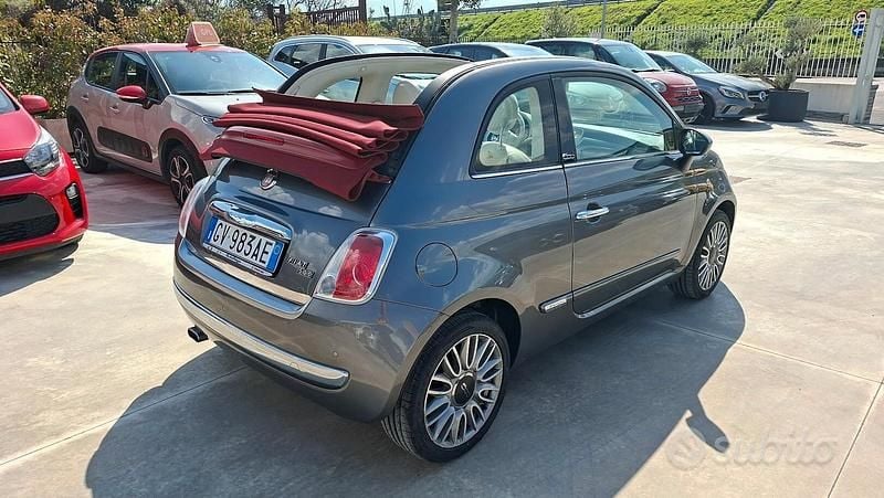 Usata Fiat 500 Lounge 69 CV (50 kW) 2015 Grigio Cabrio