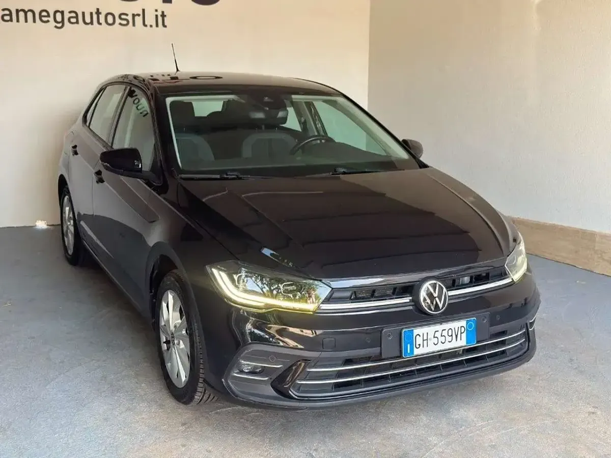 Usata VW Polo Style 110 CV (80 kW) 2022 Nero Utilitaria