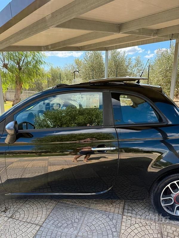 Usata Fiat 500 75 CV (55 kW) 2009 Nero Cabrio