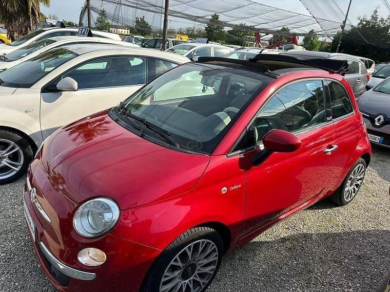 Usata Fiat 500C Lounge 75 CV (55 kW) 2010 Rosso Cabrio