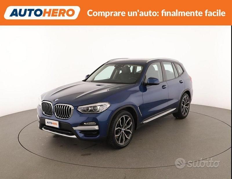 Usata BMW X3 xLine 248 CV (182 kW) 2019 Blu SUV