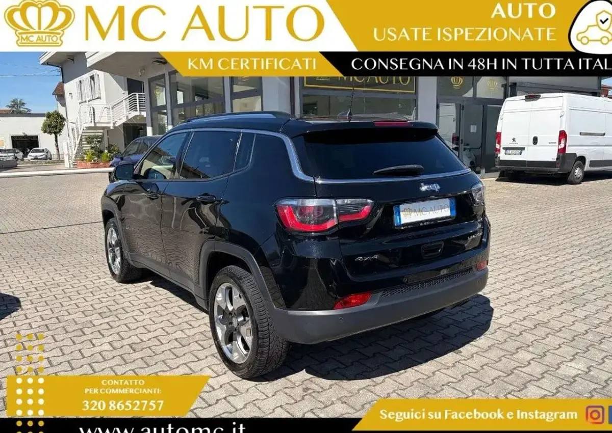 Usata Jeep Compass Limited 140 CV (102 kW) 2017 Nero SUV