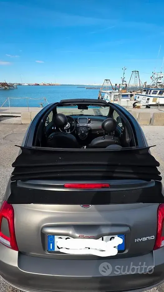 Usata Fiat 500 69 CV (50 kW) 2021 Grigio Cabrio