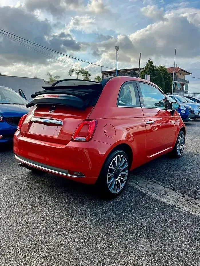 Usata Fiat 500C 69 CV (50 kW) 2017 Arancione Cabrio