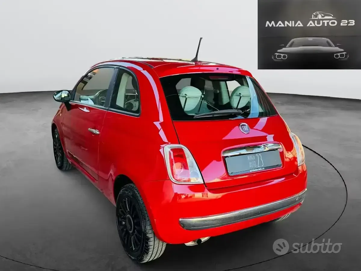 Usata Fiat 500 Lounge 69 CV (50 kW) 2014 Rosso Berlina