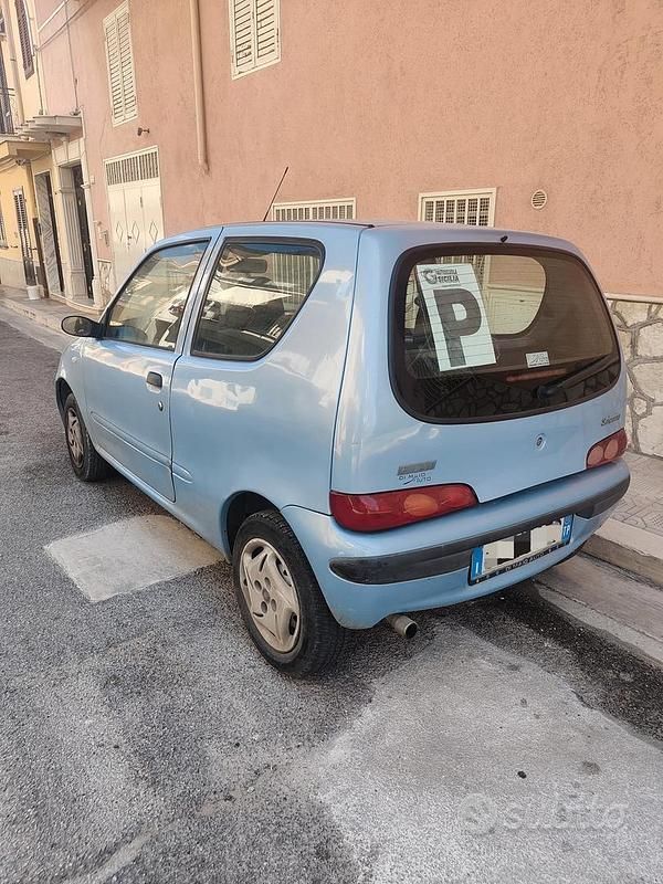 Usata Fiat Seicento 2003 Blu Utilitaria