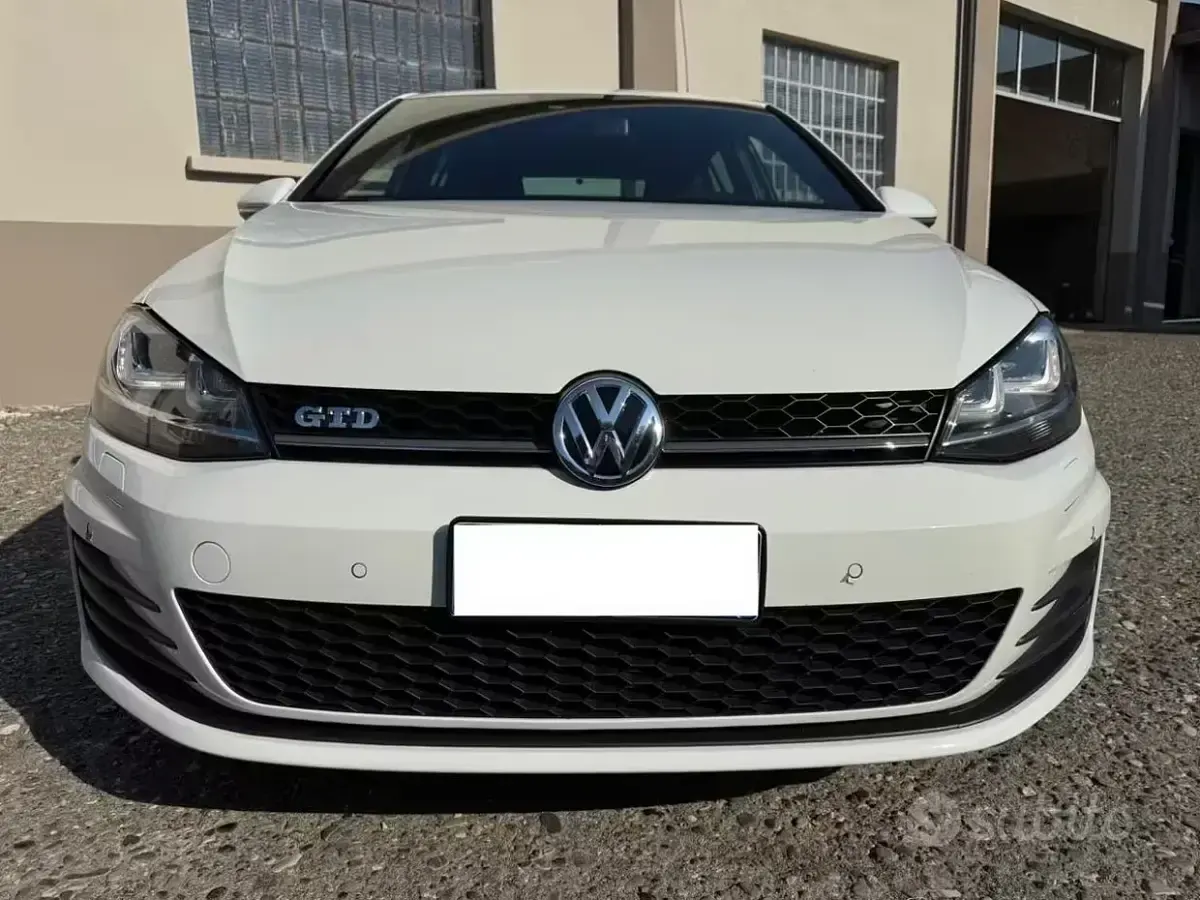 Usata VW Golf VII GTD 184 CV (135 kW) 2013 Bianco Berlina