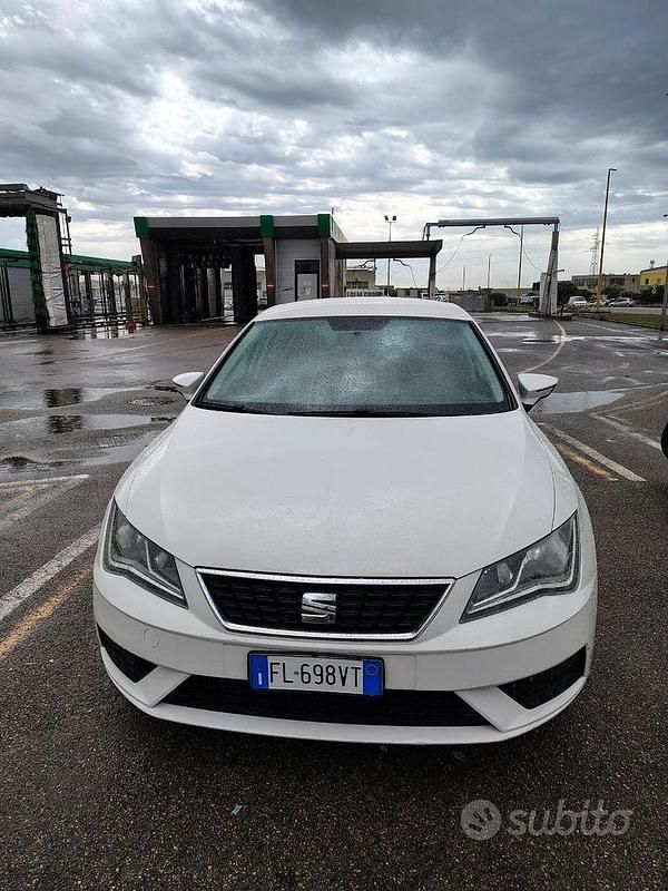 Usata Seat Leon 115 CV (84 kW) 2016 Bianco Berlina