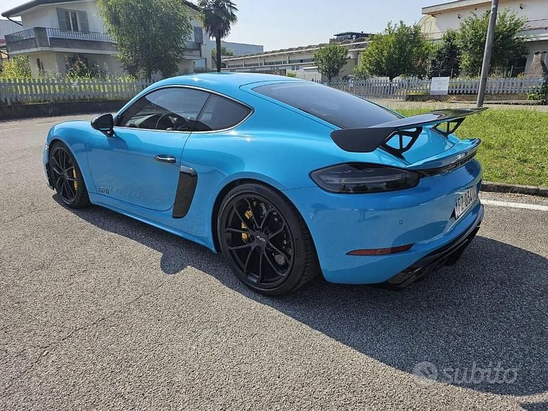 Usata Porsche 718 Cayman GT4 420 CV (308 kW) 2019 Blu/azzurro Coupé