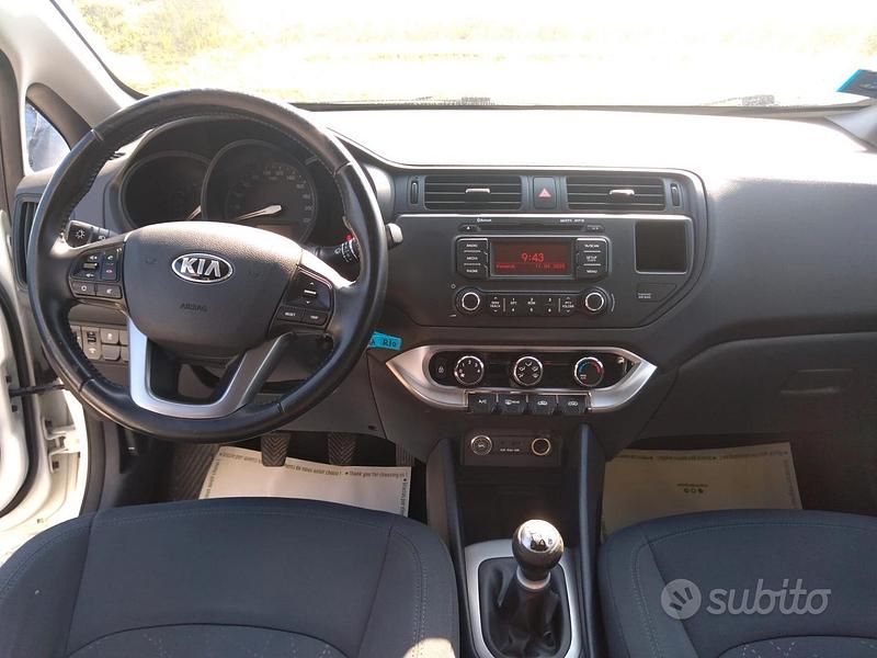 Usata Kia Rio 85 CV (62 kW) 2015 Bianco Berlina