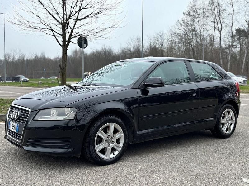 Usata Audi A3 Ambition 105 CV (77 kW) 2009 Nero Utilitaria