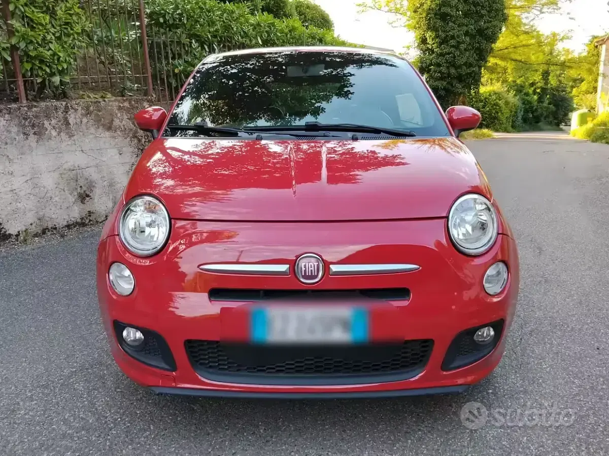 Usata Fiat 500 Sport 69 CV (50 kW) 2015 Rosso Utilitaria
