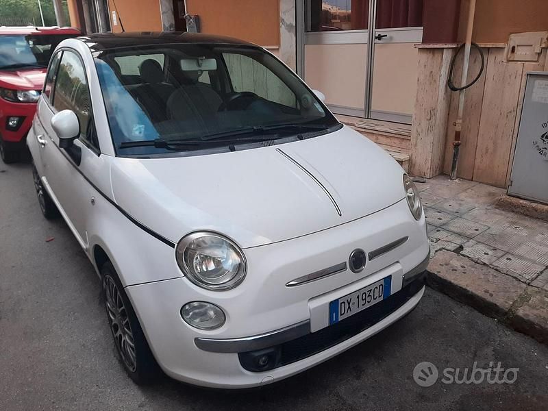 Usata Fiat 500 Lounge 69 CV (50 kW) 2008 Bianco Cabrio