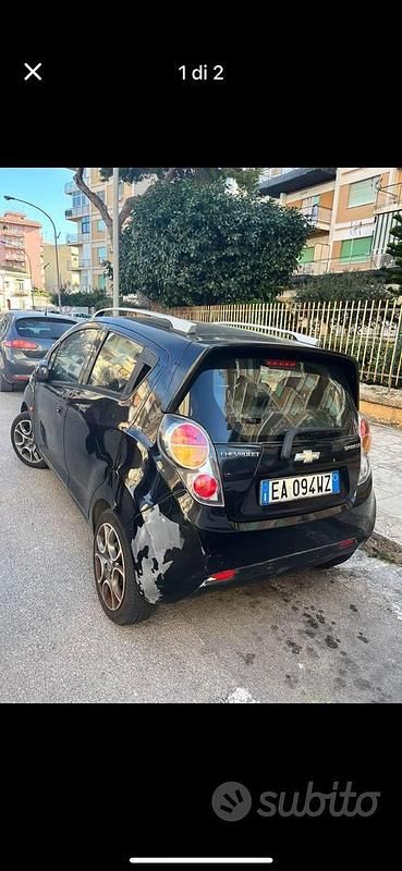 Usata Chevrolet Spark LS 68 CV (50 kW) 2010 Nero Utilitaria