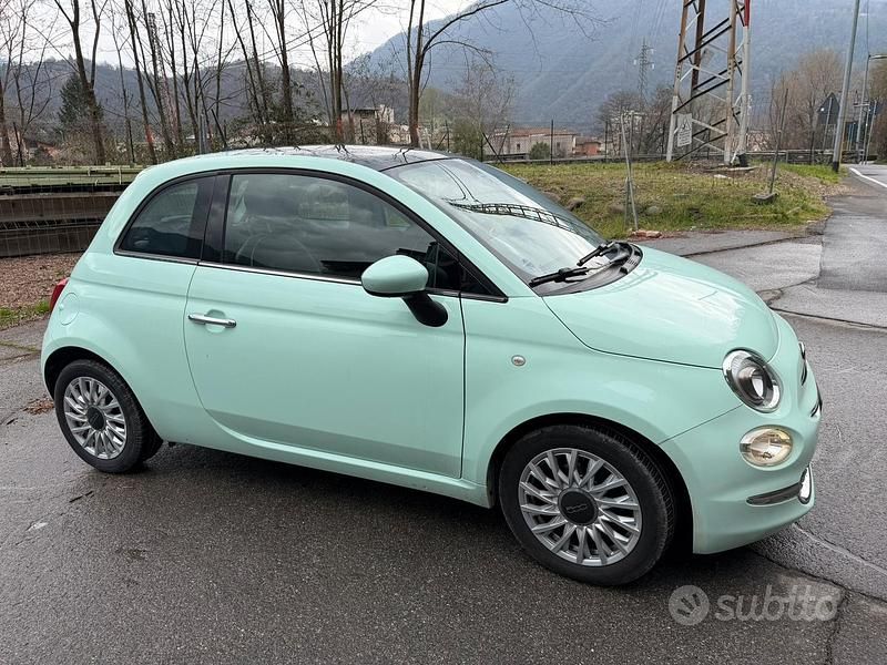 Usata Fiat 500 Lounge 95 CV (69 kW) 2017 Verde Utilitaria