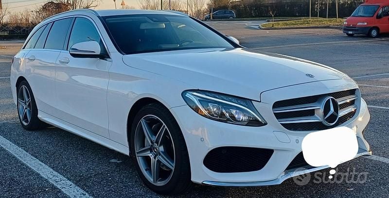 Usata Mercedes C220 Premium 170 CV (125 kW) 2018 Bianco Station wagon