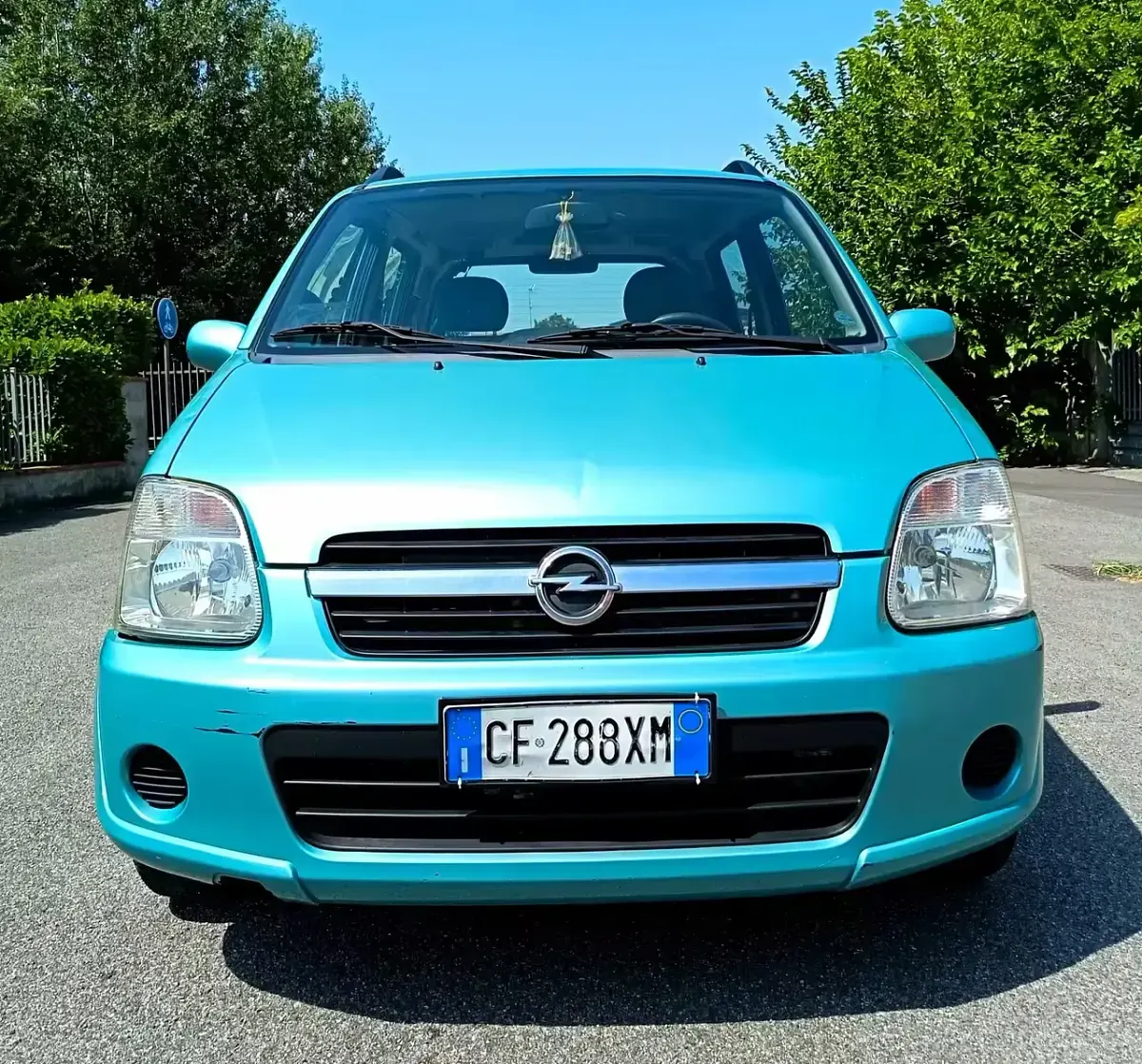 Usata Opel Agila Club 69 CV (50 kW) 2003 Blu Monovolume