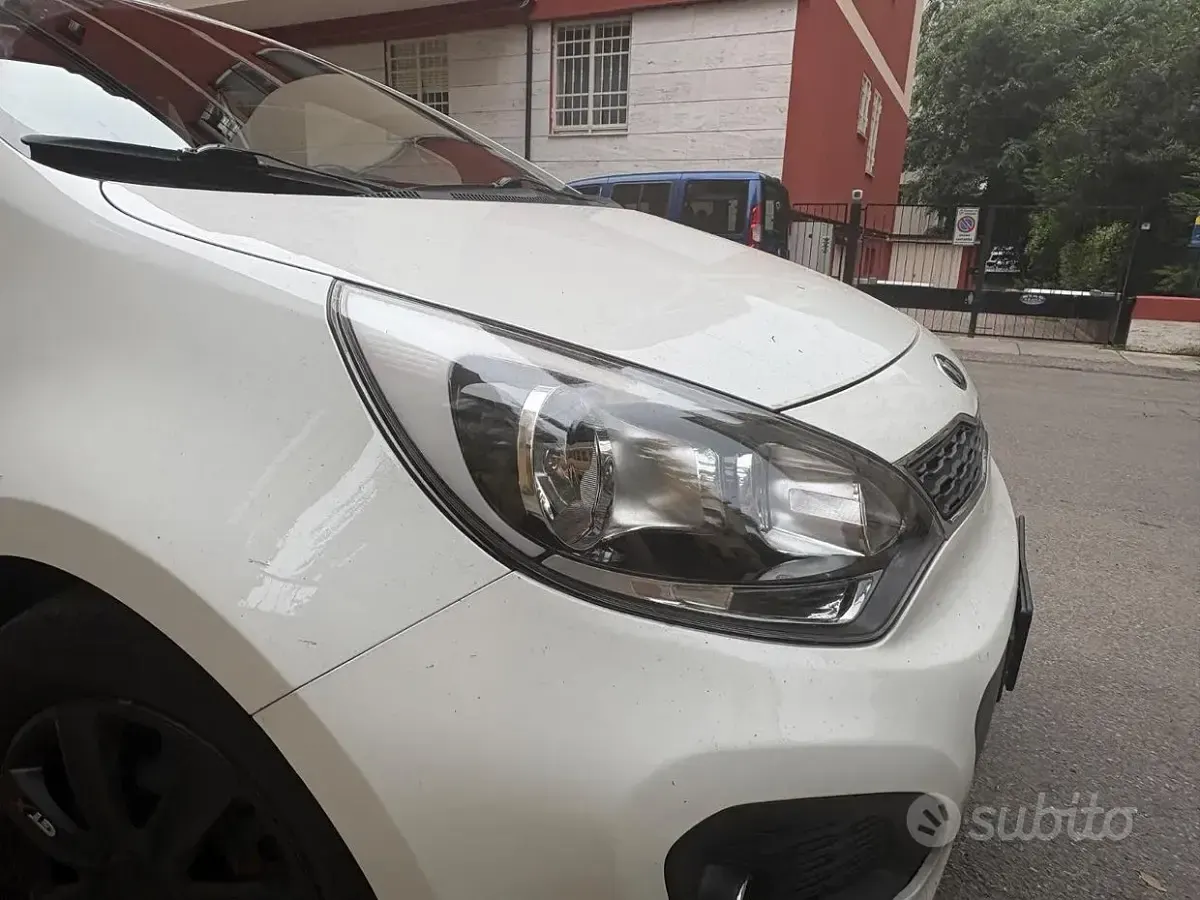Usata Kia Rio Active 82 CV (60 kW) 2014 Bianco Utilitaria