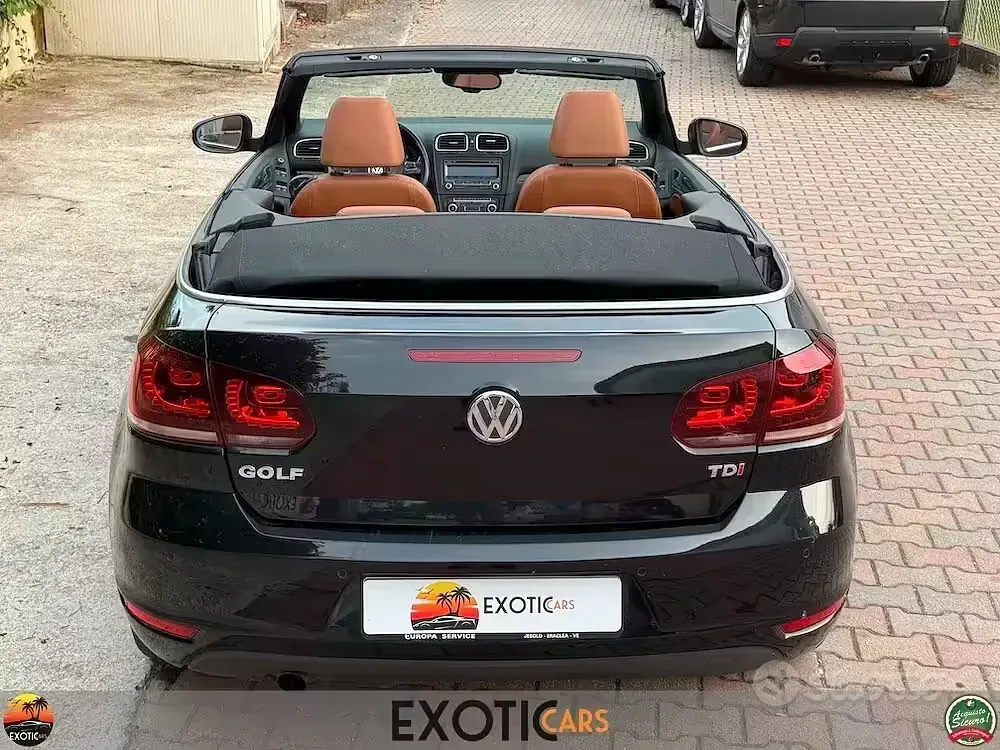 Usata VW Golf VII Highline 105 CV (77 kW) 2012 Nero Cabrio