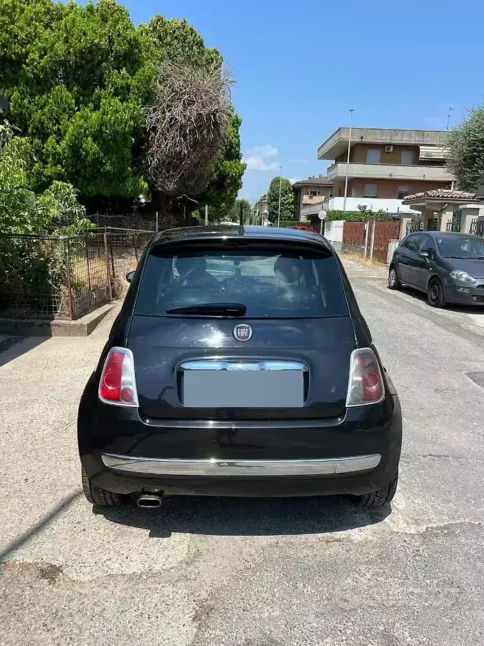 Usata Fiat 500 Lounge 75 CV (55 kW) 2009 Nero Cabrio