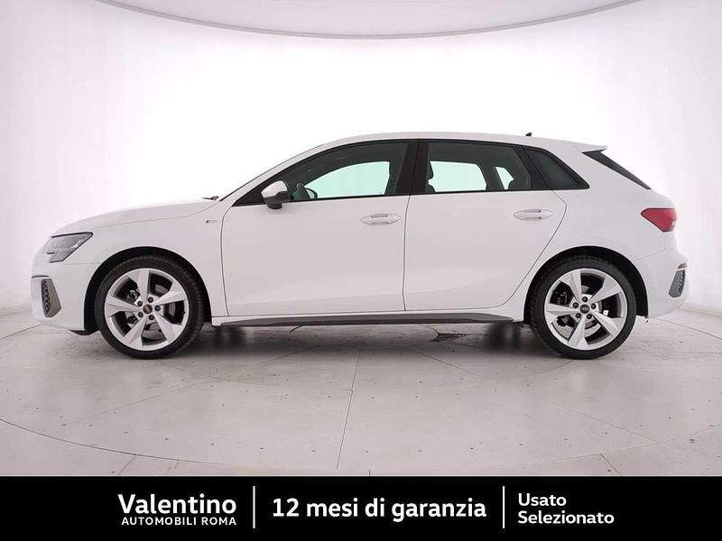 Usata Audi A3 S-Line 150 CV (110 kW) 2022 Bianco Berlina