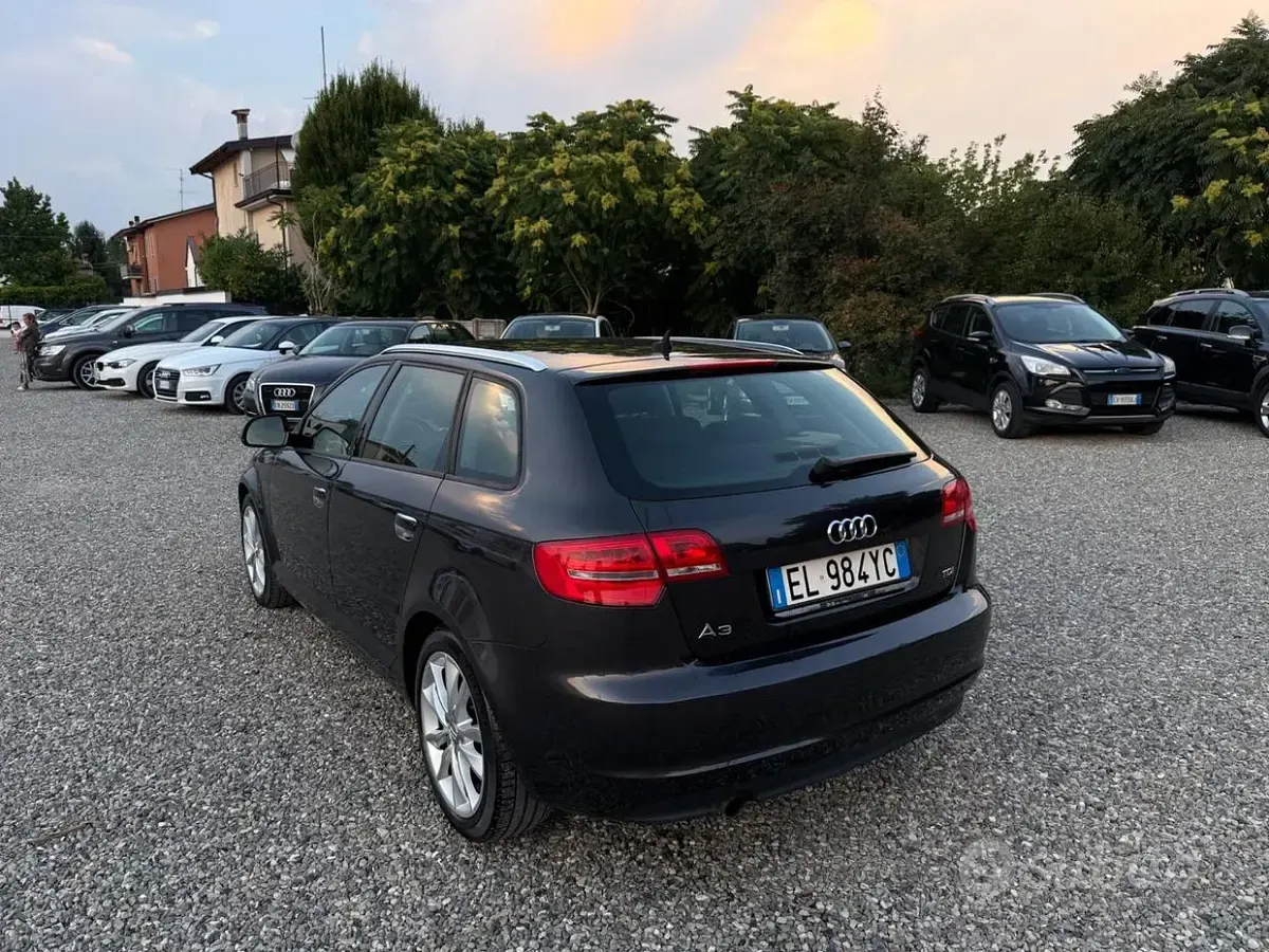 Usata Audi A3 Ambition 140 CV (102 kW) 2011 Nero Utilitaria