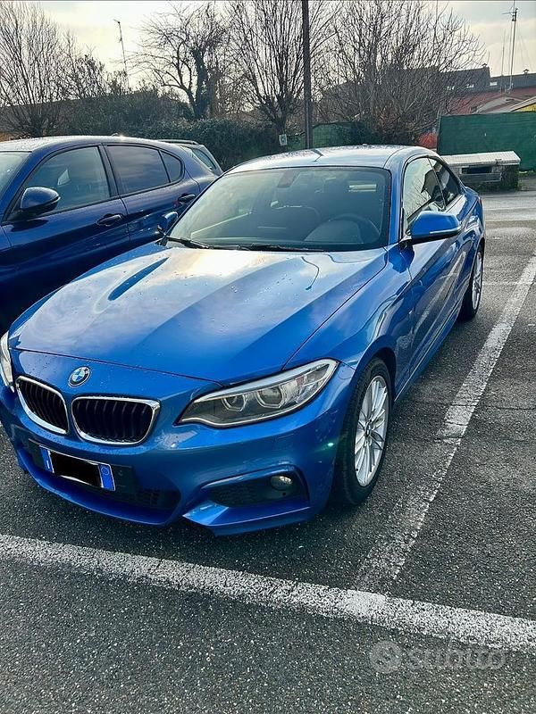 Usata BMW 218 M Sport 143 CV (105 kW) 2014 Blu Coupé