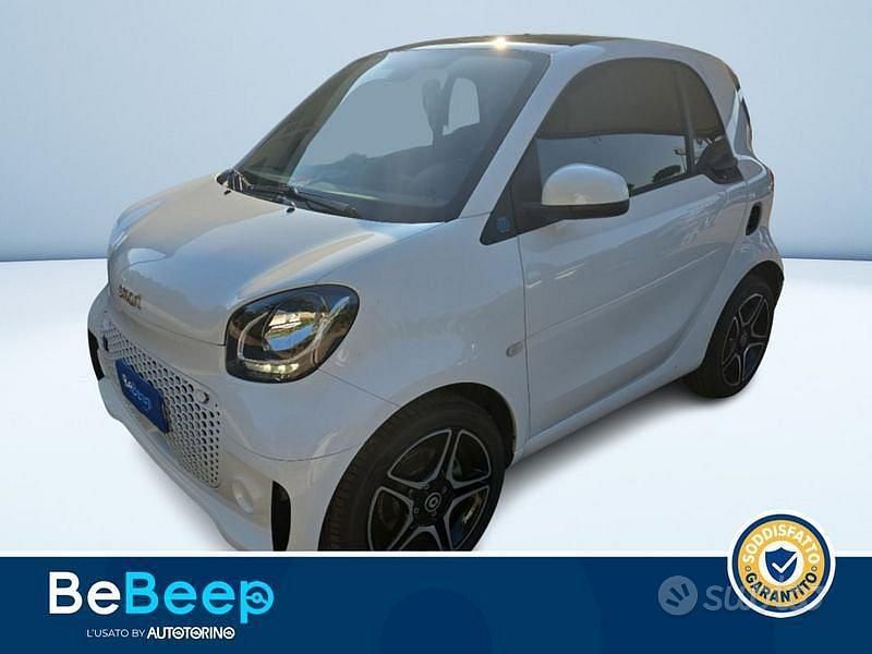Bianco pastello Usata 2021 Smart ForTwo Electric Drive Pulse Berlina | 11.500 € (Buon prezzo) - Immagine 1/3