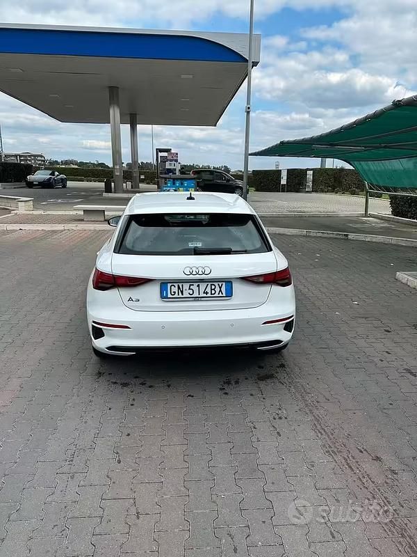 Usata Audi A3 150 CV (110 kW) 2021 Bianco Berlina