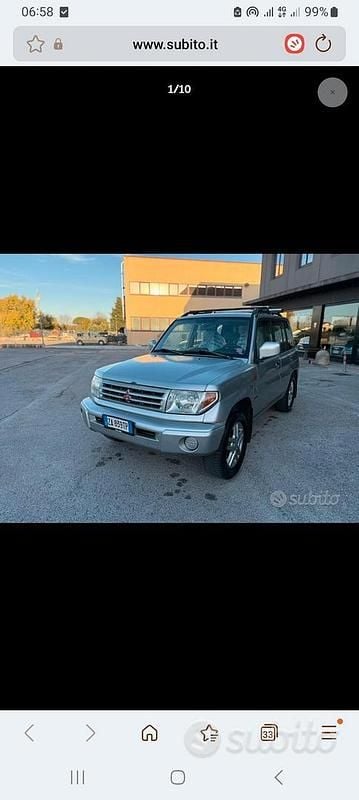 Usata Mitsubishi Pajero 114 CV (83 kW) 2004 Grigio SUV