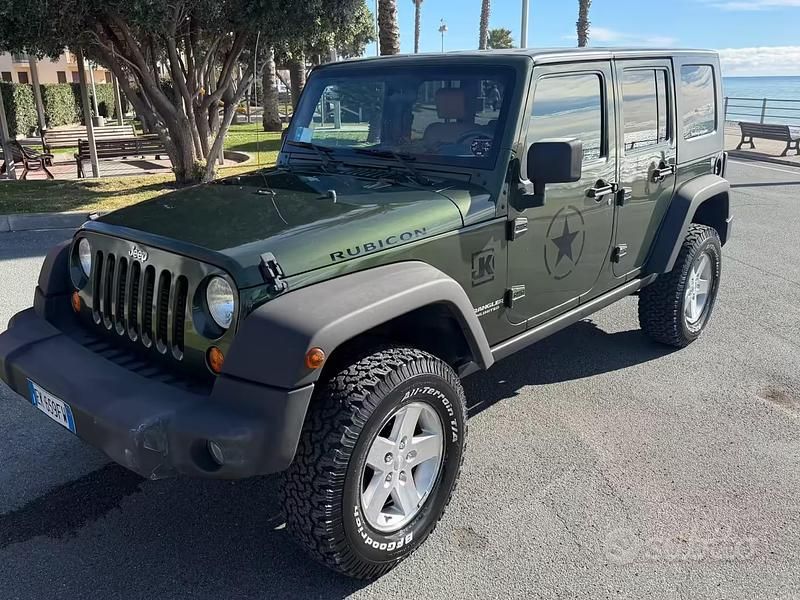 Usata Jeep Wrangler Unlimited Sport 177 CV (130 kW) 2007 Verde SUV