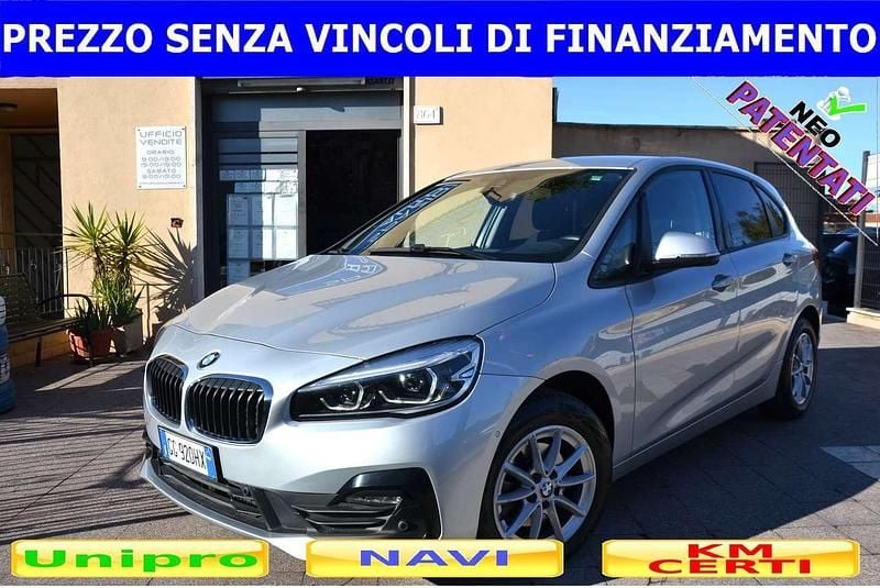 Usata BMW 216 Active Tourer Advantage 116 CV (85 kW) 2021 Argento Monovolume