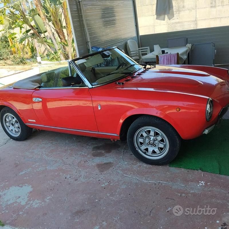 Usata Fiat 124 Spider 1980 Rosso Cabrio