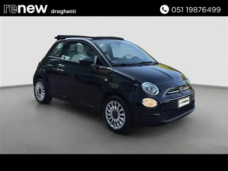 Usata Fiat 500 Lounge 69 CV (50 kW) 2019 Nero Cabrio