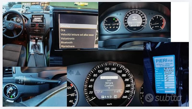 Usata Mercedes C220 170 CV (125 kW) 2009 Nero Station wagon