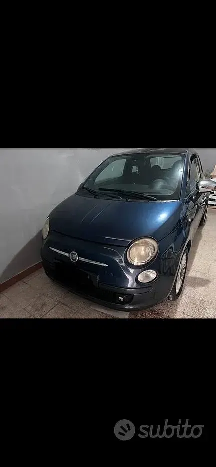 Usata Fiat 500 69 CV (50 kW) 2009 Blu Cabrio