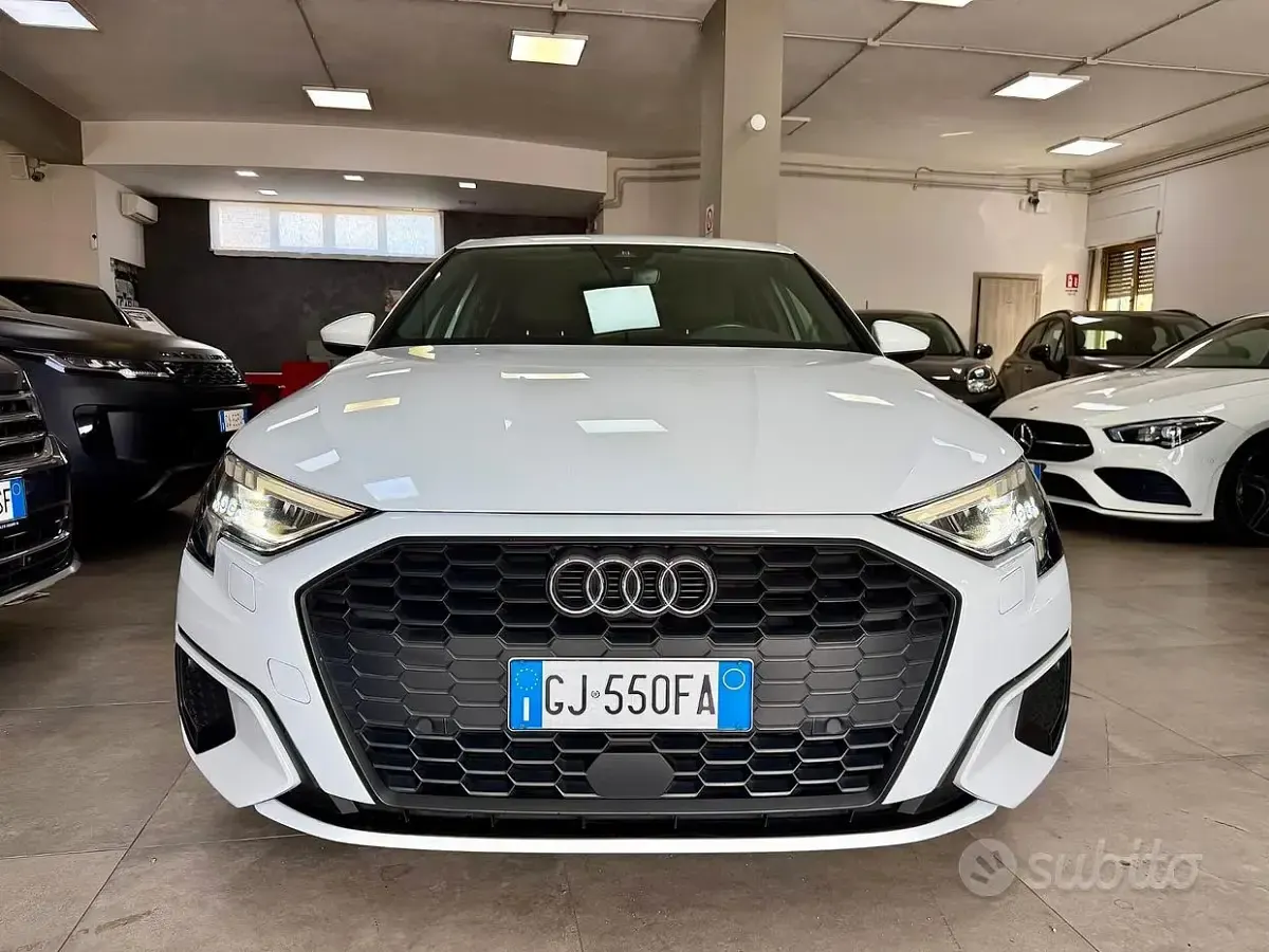 Usata Audi A3 Advanced Plus 116 CV (85 kW) 2022 Bianco Berlina