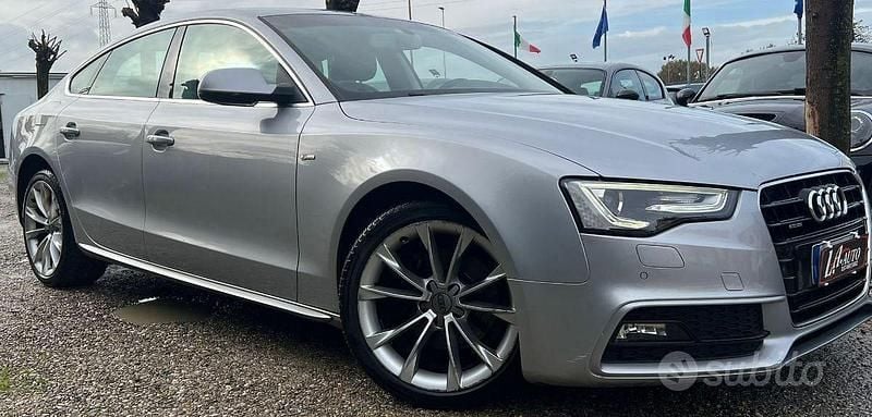Usata Audi A5 Sportback Advanced 177 CV (130 kW) 2014 Argento Utilitaria