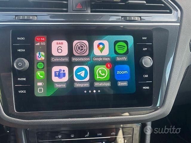 Usata VW Tiguan R-line 150 CV (110 kW) 2022 Nero SUV