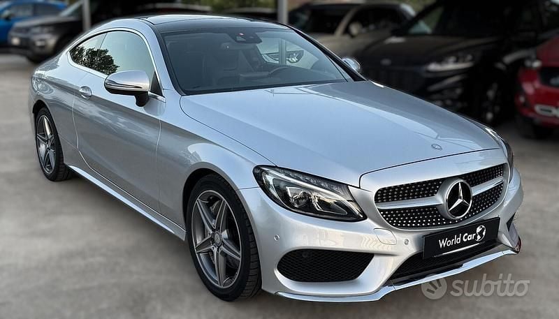 Usata Mercedes C250 Premium Plus 204 CV (150 kW) 2017 Grigio Coupé