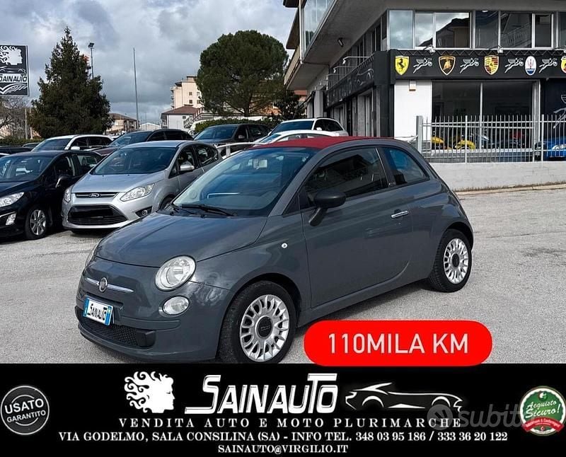 Usata Fiat 500C 75 CV (55 kW) 2010 Grigio Cabrio