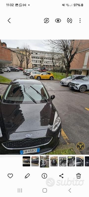 Usata Ford Fiesta 85 CV (62 kW) 2017 Nero Berlina