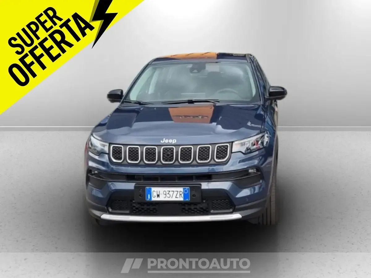 Nuova Jeep Compass Altitude 130 CV (95 kW) 2025 Nerosedili in tessuto e tecnopelle neri con cuciture grigie SUV