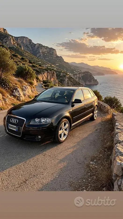 Usata Audi A3 Ambition 105 CV (77 kW) 2007 Nero Utilitaria