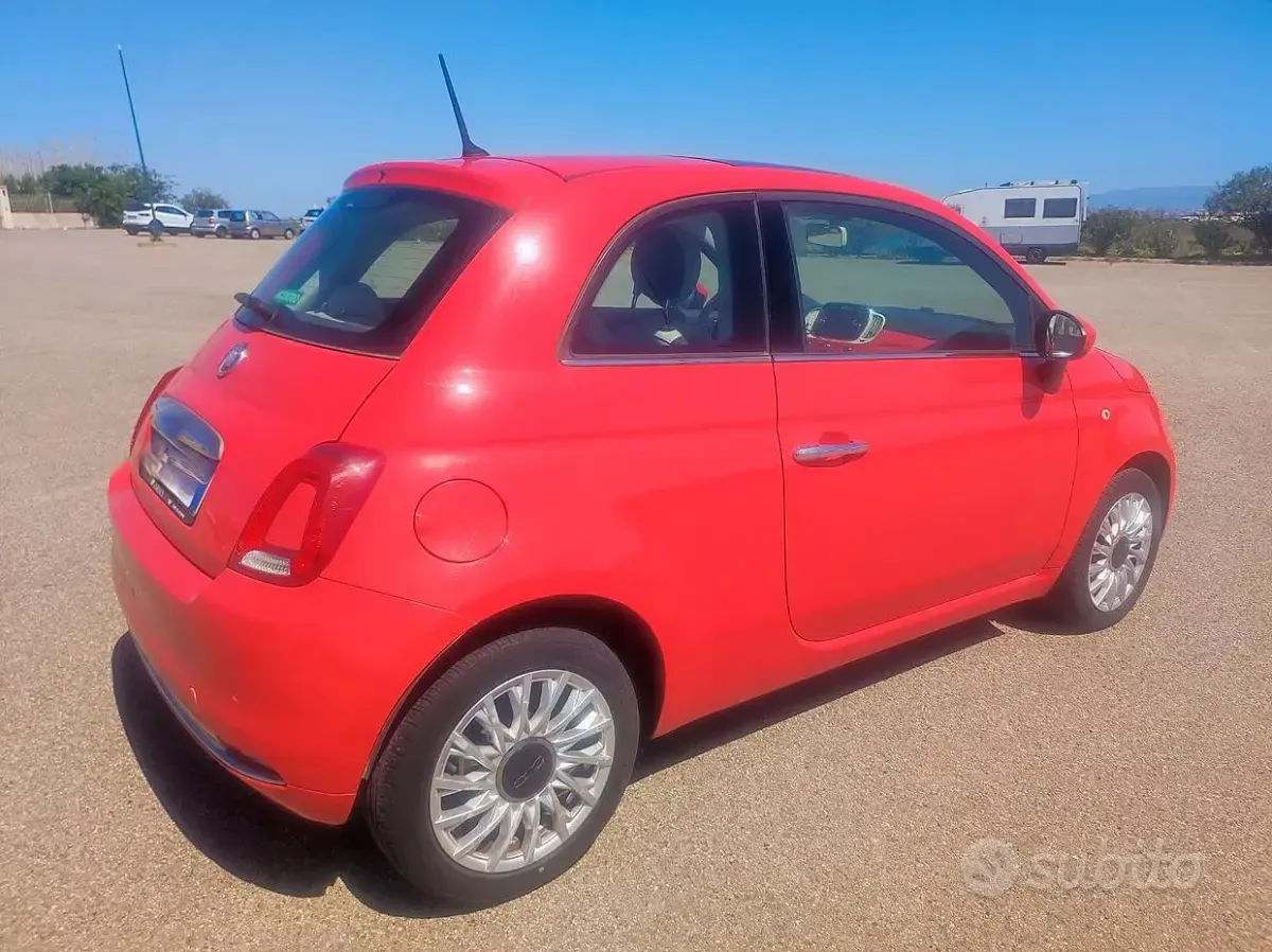 Usata Fiat 500 Lounge 95 CV (69 kW) 2017 Rosso Berlina