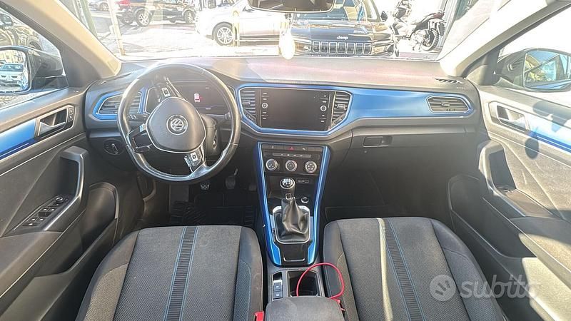 Usata VW T-Roc Style 115 CV (84 kW) 2018 Blu SUV