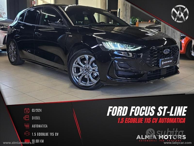 Usata Ford Focus ST-Line 116 CV (85 kW) 2024 Nero Berlina