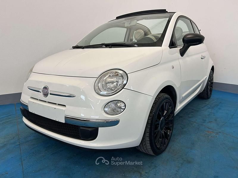 Usata Fiat 500C 69 CV (50 kW) 2010 Bianco Cabrio
